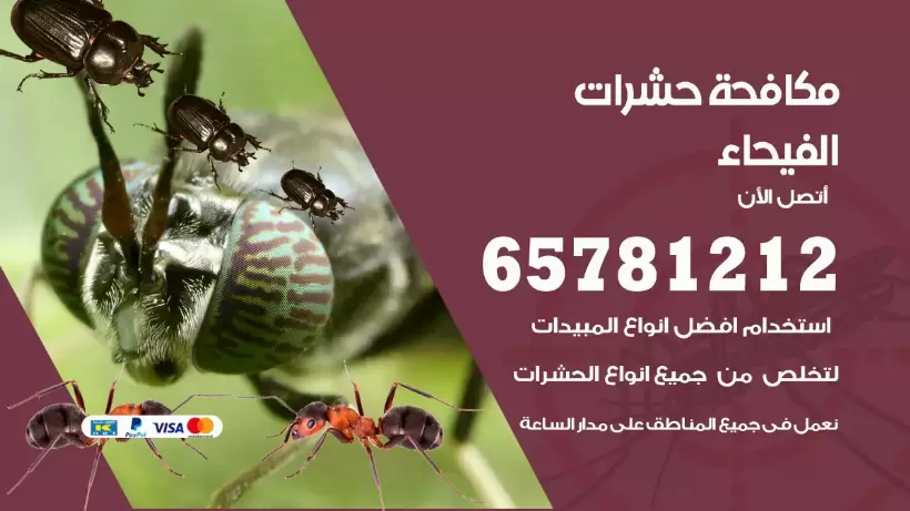 مكافحة حشرات الفيحاء 50050641 مكافحة حشرات وقوارض وصراصير