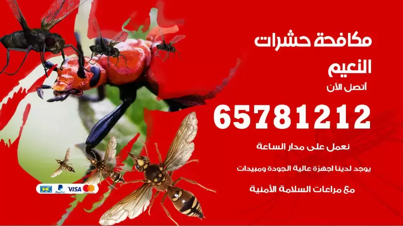 مكافحة حشرات النعيم 50050641 مكافحة حشرات وقوارض وصراصير