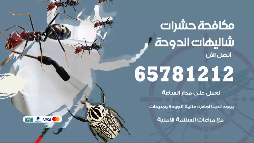مكافحة حشرات شاليهات الدوحة 50050641 مكافحة حشرات وقوارض وصراصير